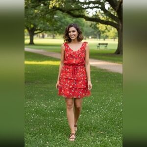 Xhilaration Floral Ruffle Dress